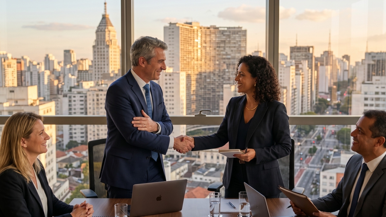 Réunion d'affaires entre dirigeants français et brésiliens à São Paulo - investir au Brésil