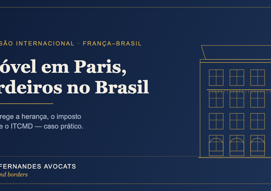 Fachada haussmaniana de Paris — sucessão internacional França-Brasil, Cabinet Alves Fernandes Avocats